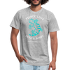 Zaya Gecko White Mens T - heather gray