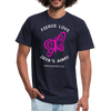 Zaya Butterfly White Mens T - navy