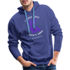 Zaya Cockatoo White Hoodie - royal blue