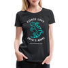 Zaya Gecko White Womens T-Shirt - black