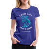 Zaya Gecko White Womens T-Shirt - royal blue