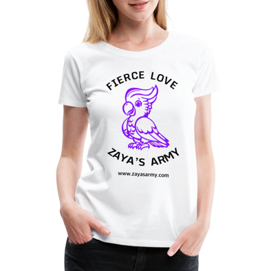 Zaya Womens T-shirt Bk Cockatoo - white