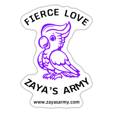 Zaya Sticker Cockatoo - white matte