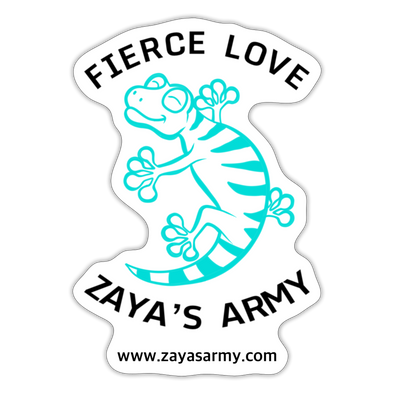 Zaya Sticker Gecko - white matte