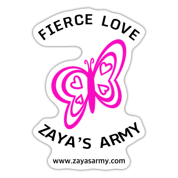 Zaya Sticker Butterfly - white matte