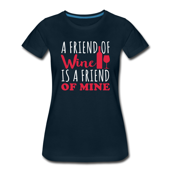 A Friend Of Wine Mine - Women - deep navy