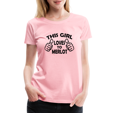 This Girl Loves To Merlot - Women - pink