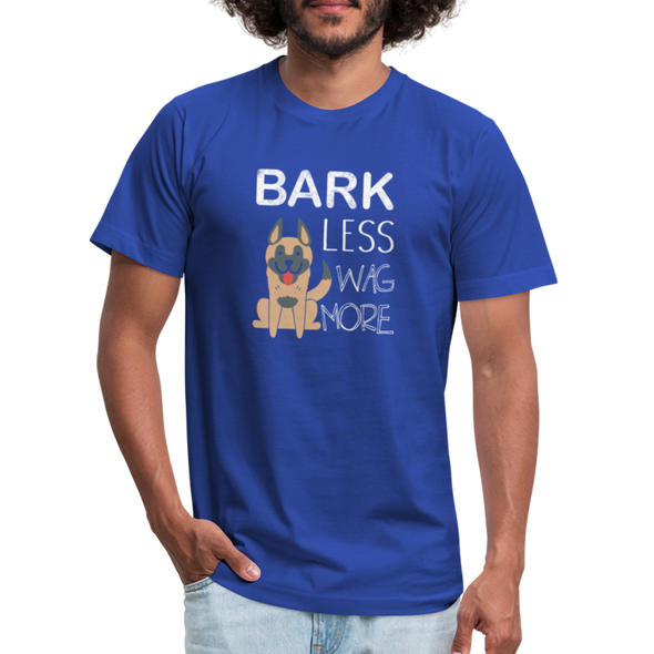Bark Less Wag More - Men - royal blue