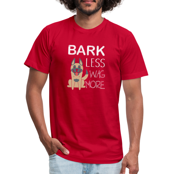 Bark Less Wag More - Men - red