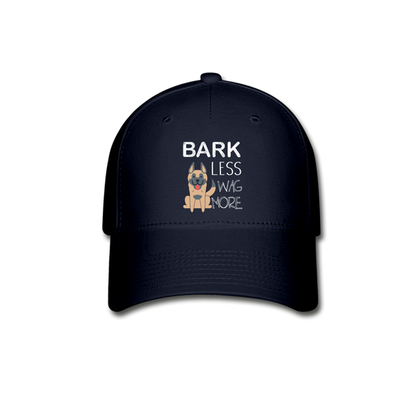 Bark Less Wag More - Hat - navy