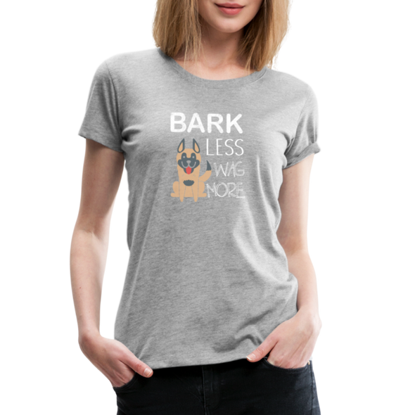 Bark Less Wag More - Women - heather gray