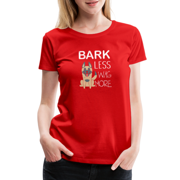 Bark Less Wag More - Women - red