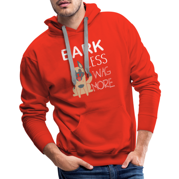 Bark Less Wag More - Hoodie - red