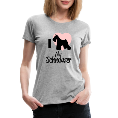 I Love My Schnauzer - Women - GRAY