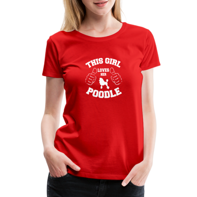 This Girl Lover Her Poodle - Women - RED