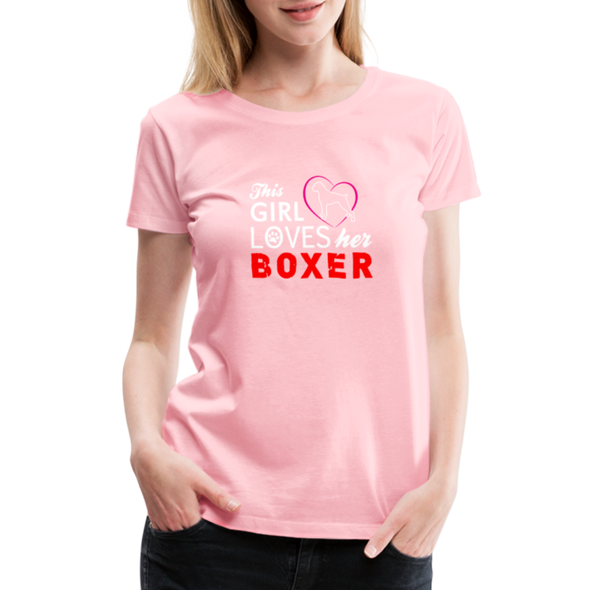 This Girl Loves Her Boxer - Women - PINK