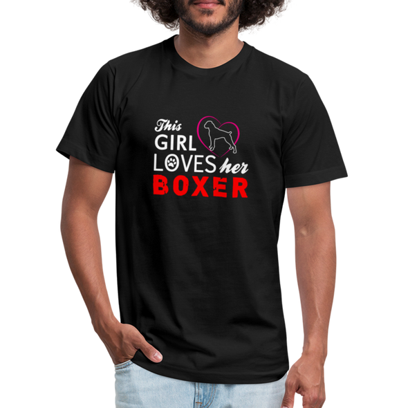 This Girl Loves Her Boxer - Men - black