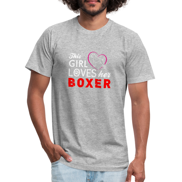 This Girl Loves Her Boxer - Men - GRAY