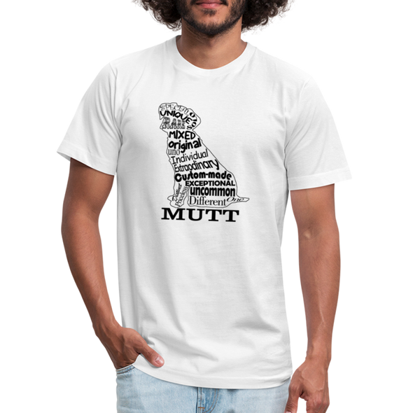 Mutt Words - Men - WHITE