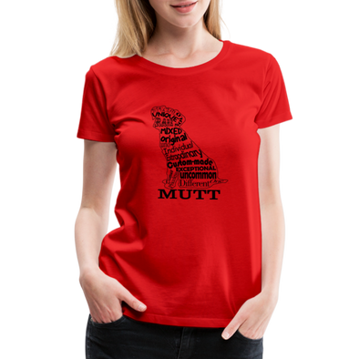 Mutt Words - Women - RED