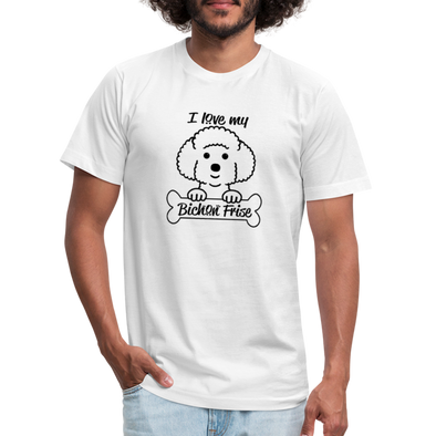 I Love My Bichon Frise - Men - WHITE