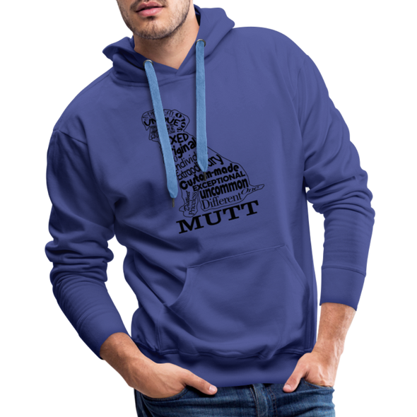 Mutt Words - Hoodie - ROYAL BLUE