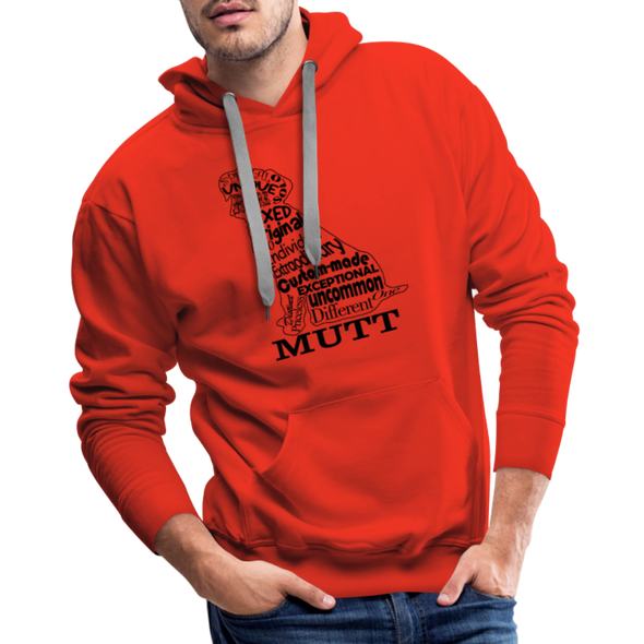 Mutt Words - Hoodie - RED