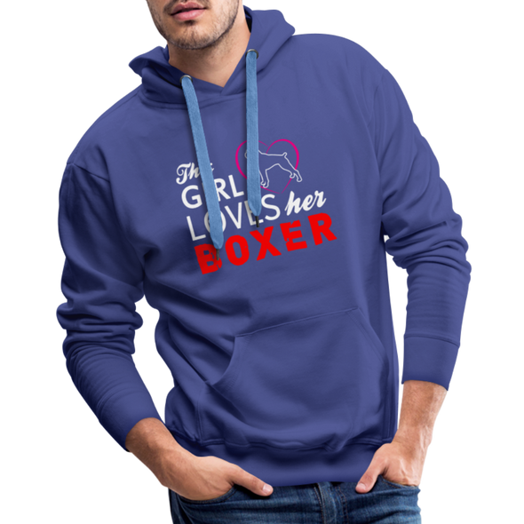 This Girl Loves Her Boxer - Hoodie - ROYAL BLUE