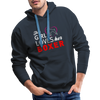 This Girl Loves Her Boxer - Hoodie - navy