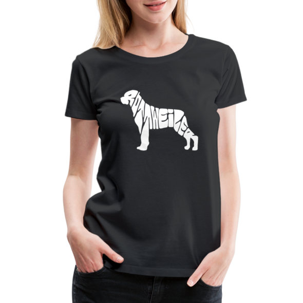 Rottweiler Letters - Women - black