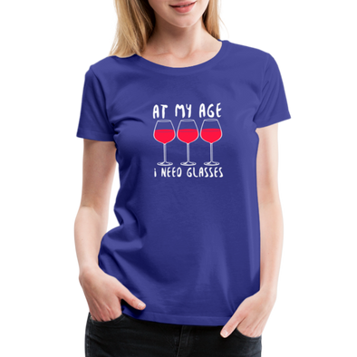 At My Age I Need Glasses2 - Women - ROYAL BLUE