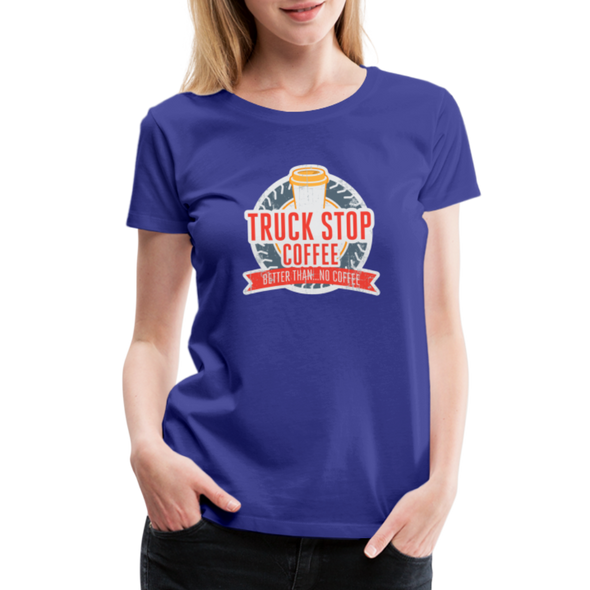 Truck Stop Coffee2 - Women - ROYAL BLUE