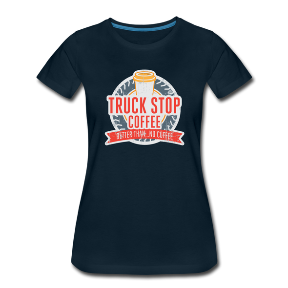 Truck Stop Coffee2 - Women - deep navy