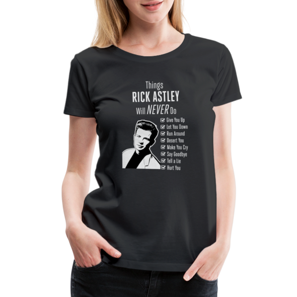 Things Rick Astley Will Never Do DK2 - Women - BLACK