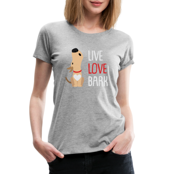 Live Love Bark2 - Women - heather gray