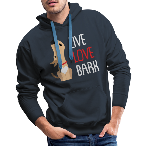 Live Love Bark2 - Hoodie - navy