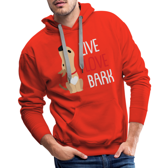 Live Love Bark2 - Hoodie - red