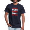 Coffee Work Wine Sleep Repeat2 - Men - navy