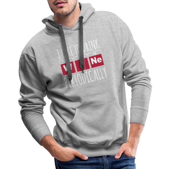 I Like To Drink Wine Periodically2 - Hoodie - heather grey