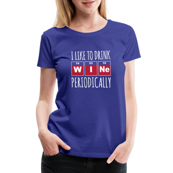 I Like To Drink Wine Periodically2 - Women - royal blue