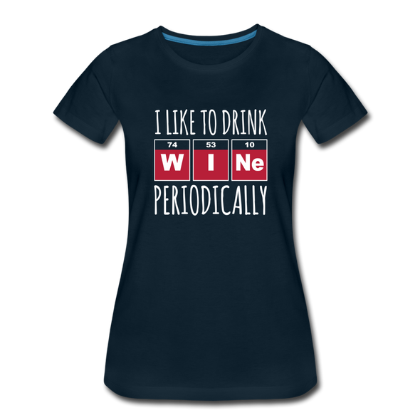 I Like To Drink Wine Periodically2 - Women - deep navy