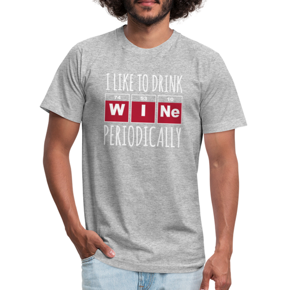 I Like To Drink Wine Periodically2 - Men - heather gray