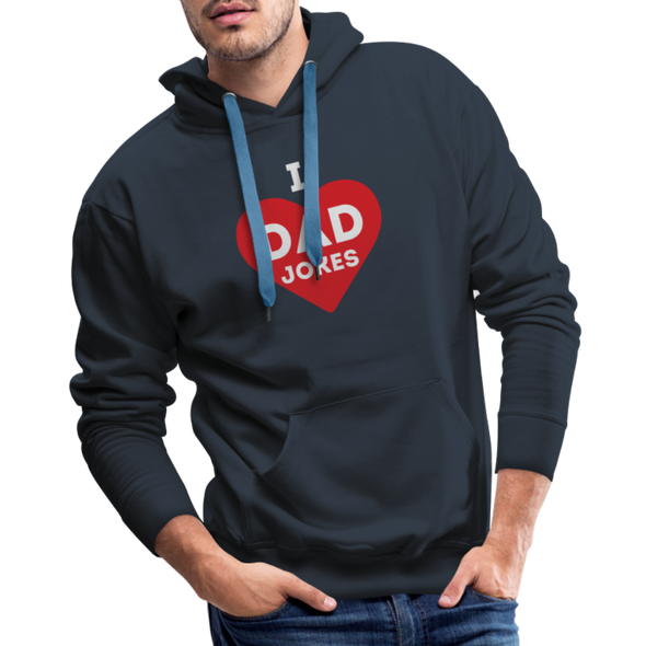 I Love Dad Jokes2 - Hoodie - navy