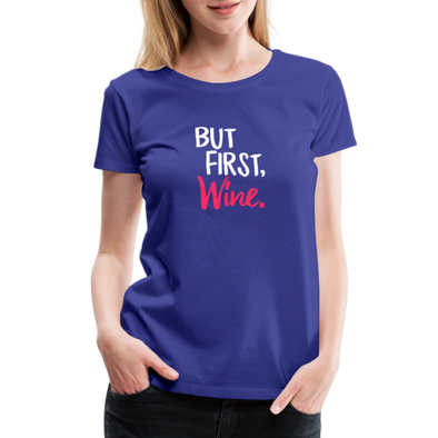 But First Wine2 - Women - royal blue