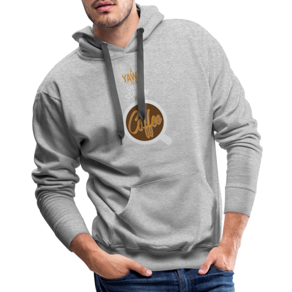 A Yawn Is A Silent Scream For Coffee2 - Hoodie - heather grey